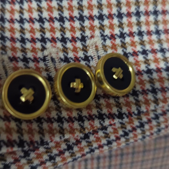 NWT Tory Burch Brown Houndstooth Blazer with Contrasting Collar Sz 2 $250 - Picture 5 of 7